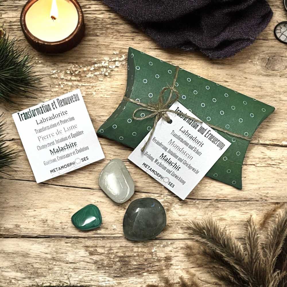 „Transformation und Erneuerung“ - Set aus 3 Steinen
