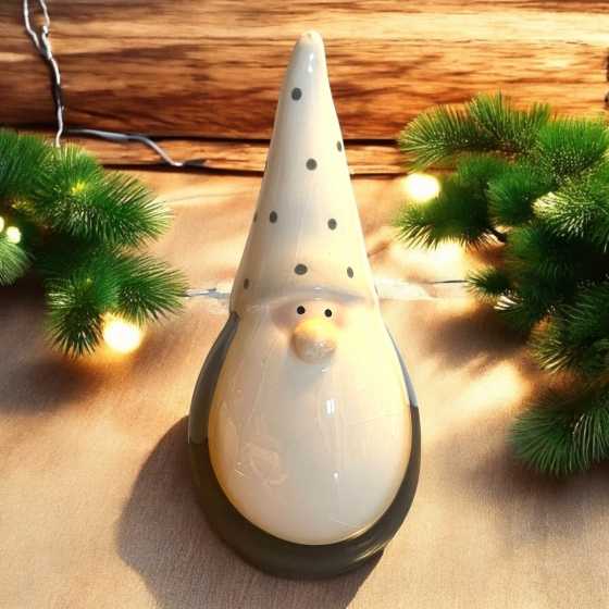 lutin gris en céramique