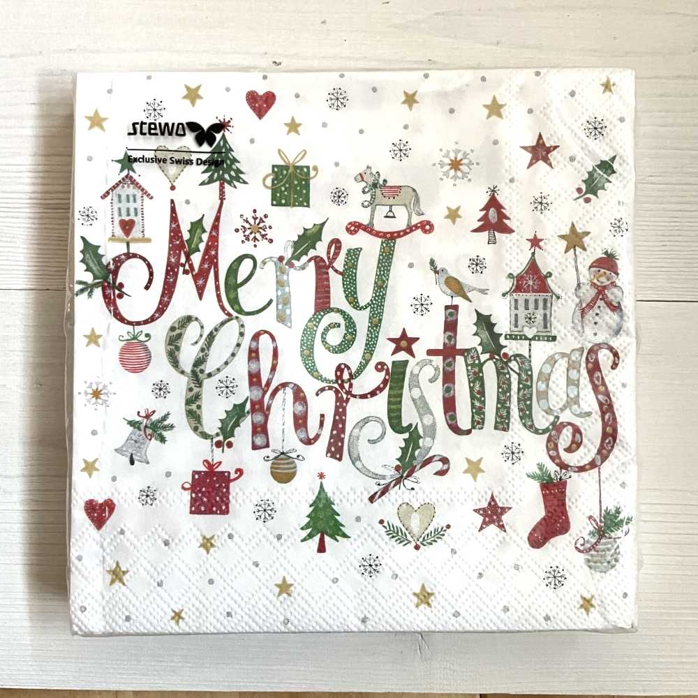 Serviettes Merry Christmas