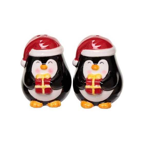 Set sel et poivre Merry Christmas Pinguins