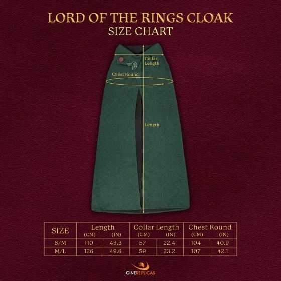 Hobbit-Umhang Größe S/M - Der Herr der Ringe