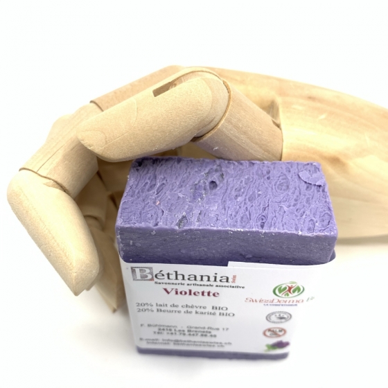 Savon Violette, savonnette naturelle bio
