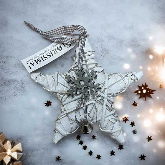 Etoile en bois led petite