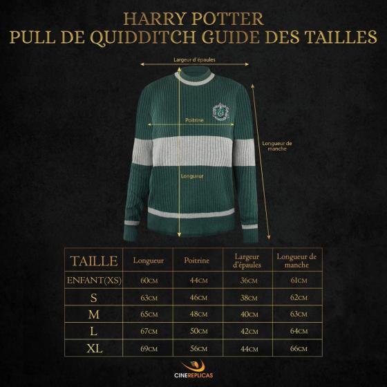 Pull de Quidditch Serpentard - Harry Potter