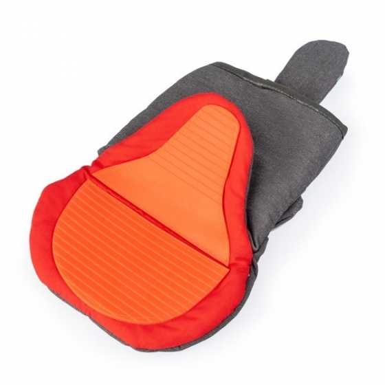 Topfhandschuh, Miau! , grau, Polyester/Silikon