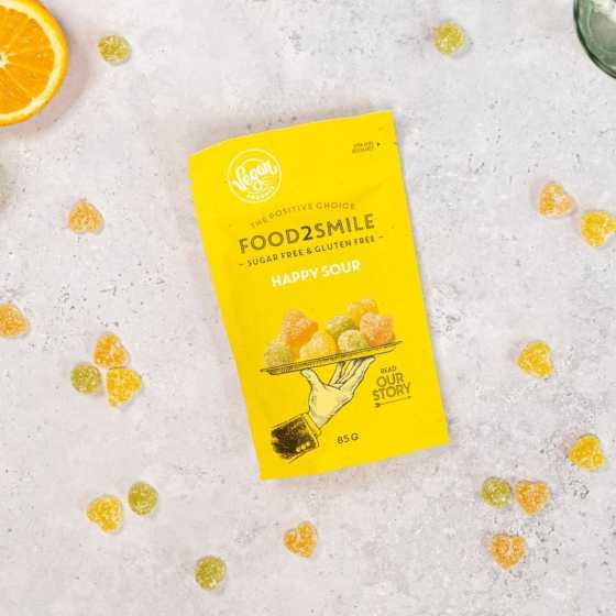 Saure Bonbons ohne Zucker - Happy Sour - Food2smile