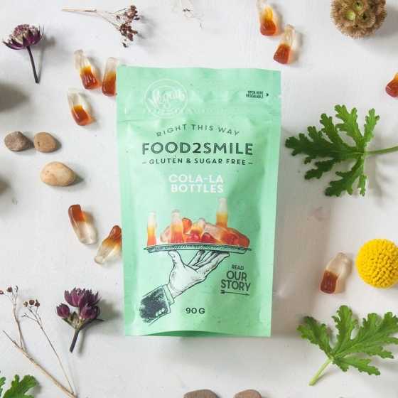 Bonbons au cola sans sucre - Bouteilles Cola-la - Food2smile