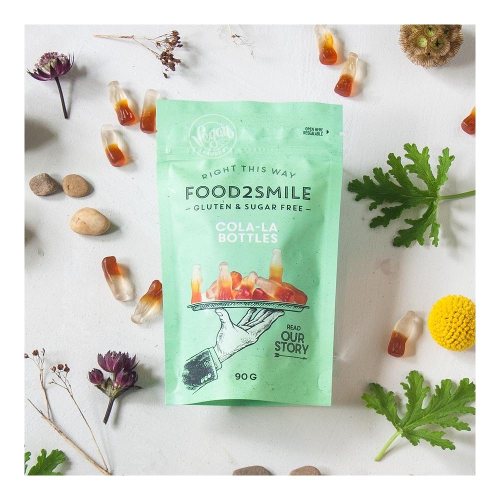 Bonbons au cola sans sucre - Bouteilles Cola-la - Food2smile