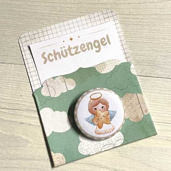 Carte de vœux et badge Schützengel