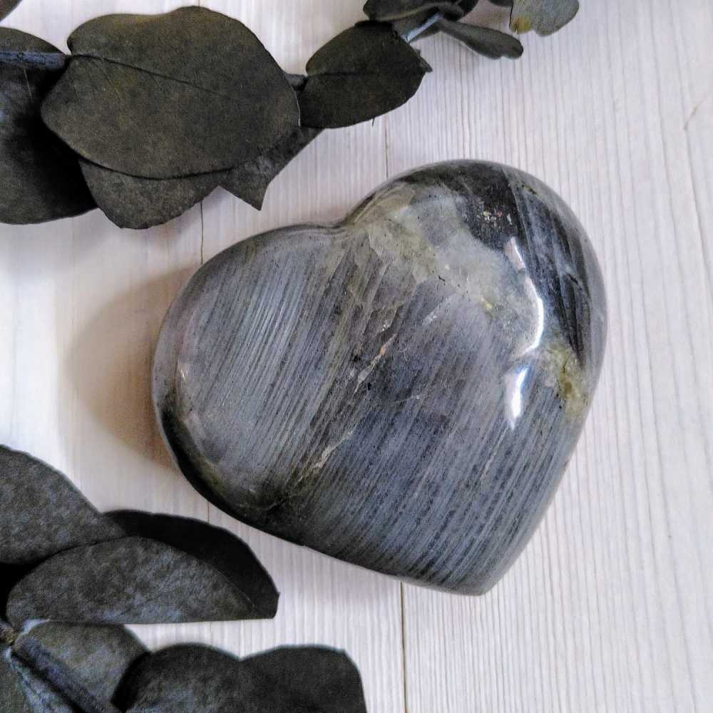 Herz aus Labradorit - 7 x 7cm