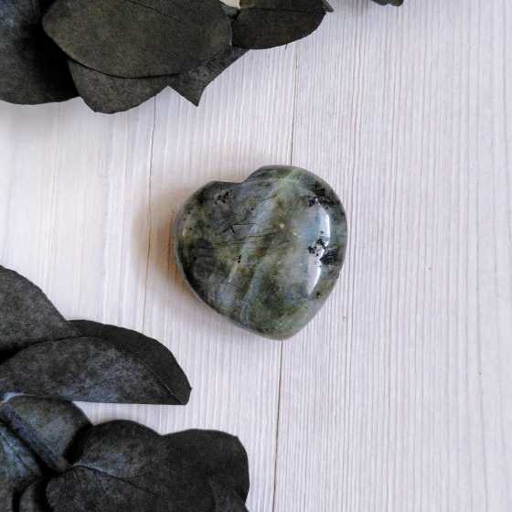 Coeur en Labradorite - 4 x 4cm