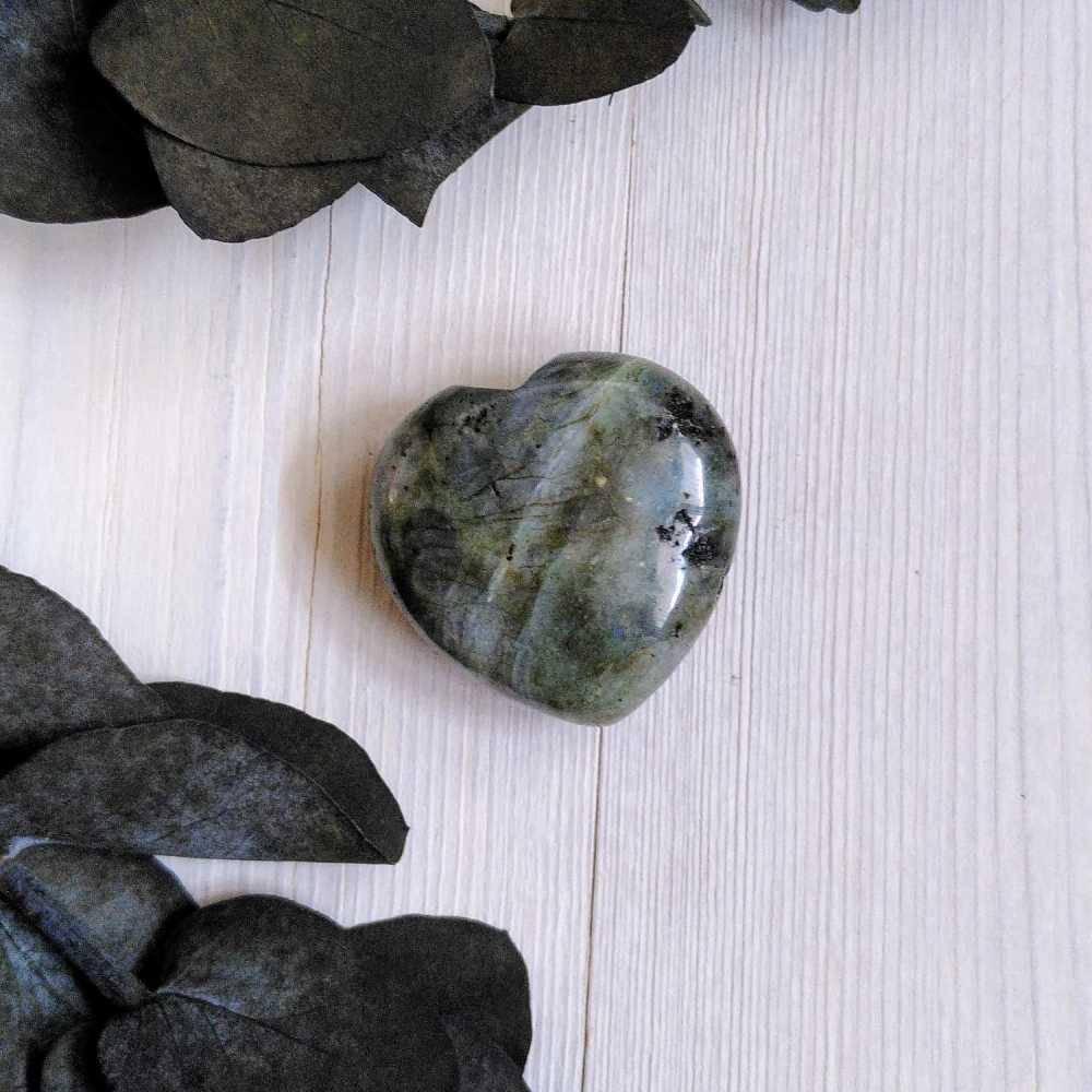 Herz aus Labradorit - 4 x 4cm