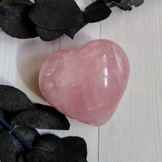 Coeur en Quartz rose