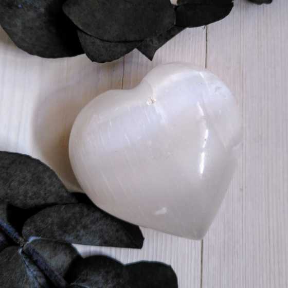 Coeur en Sélénite - Paix intérieure