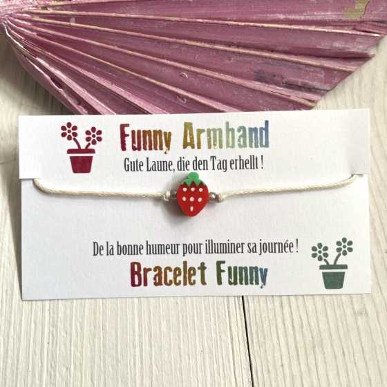 Petit bracelet à noeuds coulissants Funny, de la bonne humeur pour illuminer sa journée!