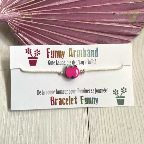 Petit bracelet à noeuds coulissants Funny, de la bonne humeur pour illuminer sa journée!