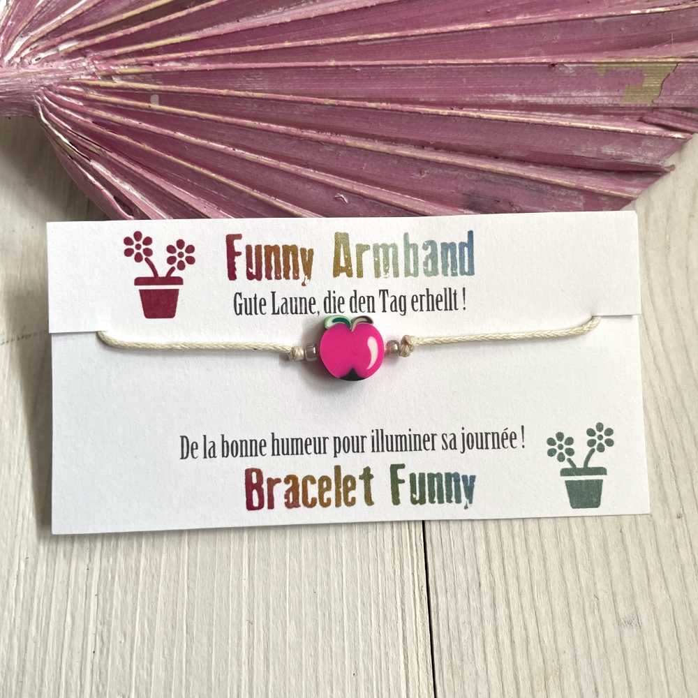 Petit bracelet à noeuds coulissants Funny, de la bonne humeur pour illuminer sa journée!
