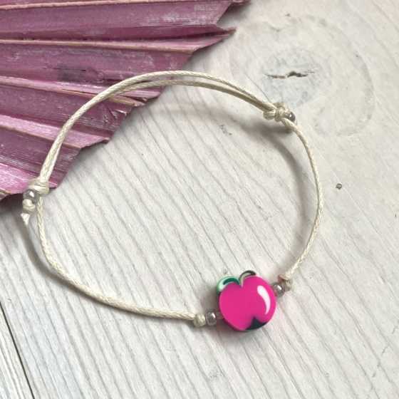 Petit bracelet à noeuds coulissants Funny, de la bonne humeur pour illuminer sa journée!