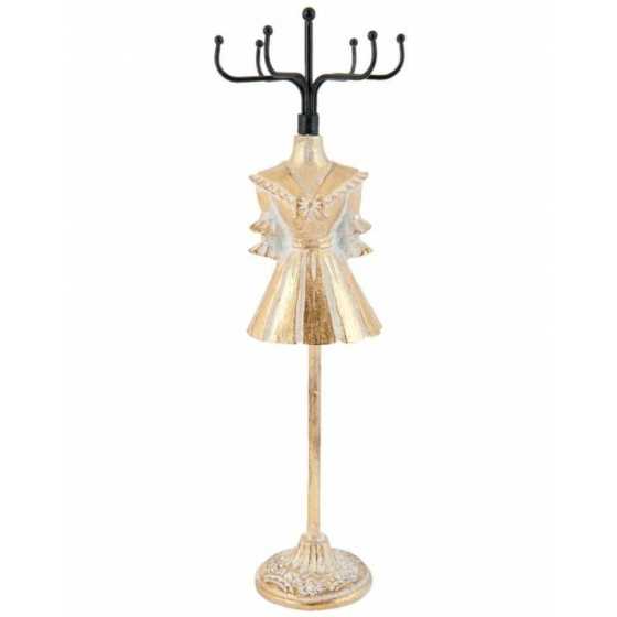 Porte bijoux - Buste doré avec noeud - Clayre & Eef