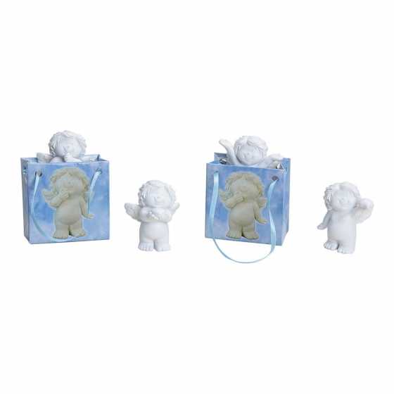 Anges dans un petit sac, en poly blanc