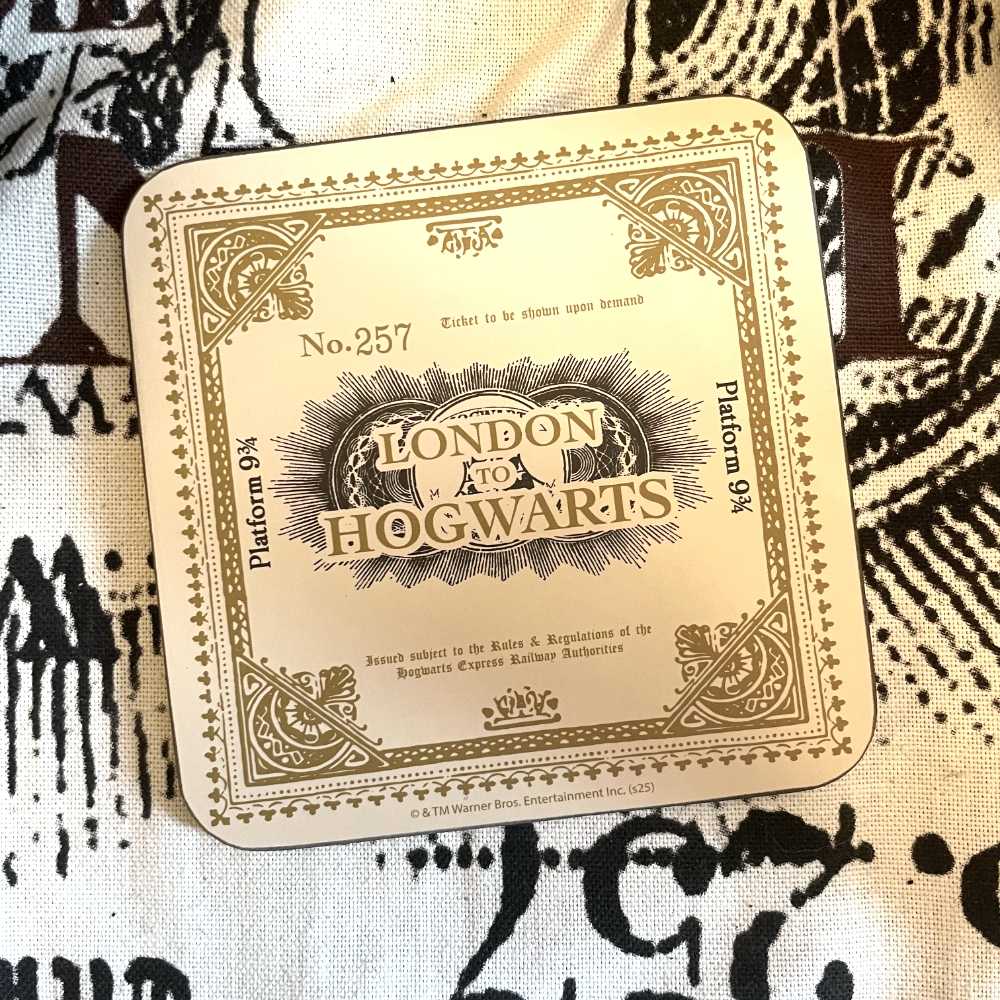 "Ticket London to Hogwarts" - Einzelne Untersetzer - Harry Potter