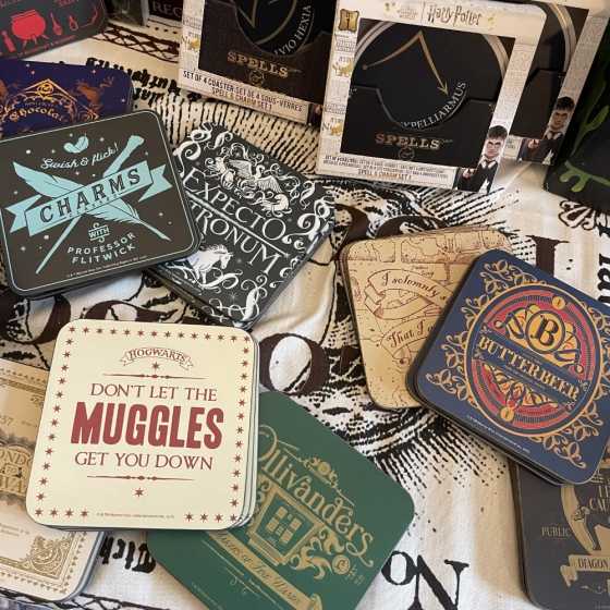 "Ticket London to Hogwarts" - Sous-verre à l'unité - Harry Potter