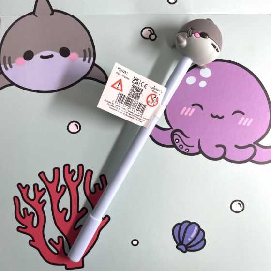 Stylo Fin Adoramals Sealife – avec topper animal marin