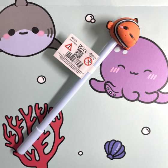 Stylo Fin Adoramals Sealife – avec topper animal marin
