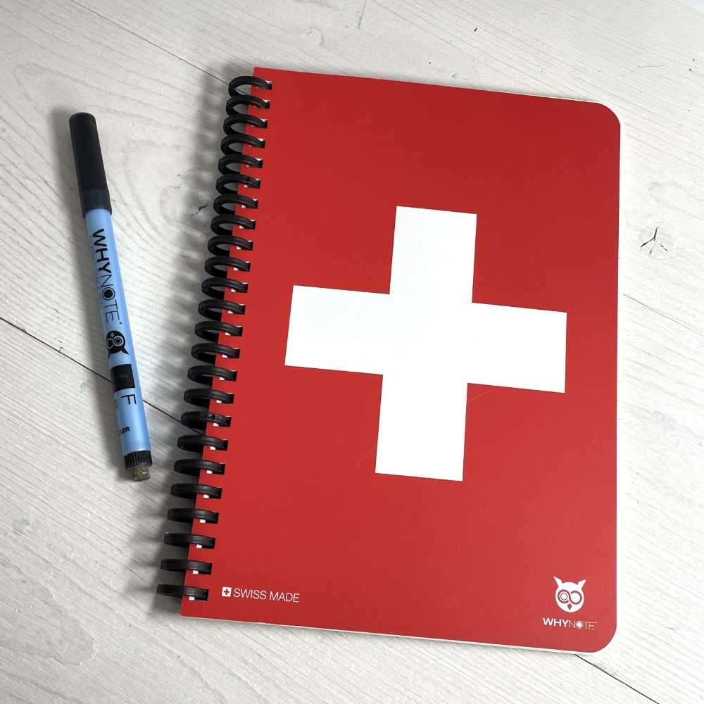 Set carnet de notes réutilisable à l'infini - Swiss