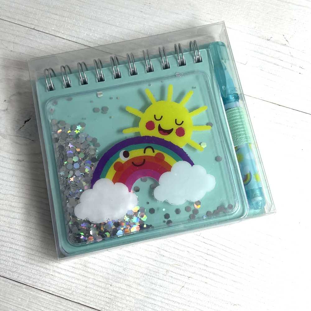 Petit carnet "Funny Glitter" bleu