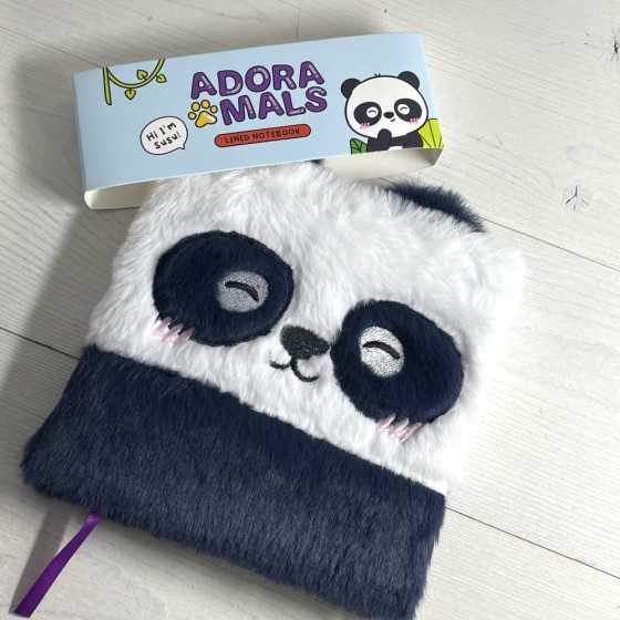 Notizbuch Fluffy - Adoramals Panda