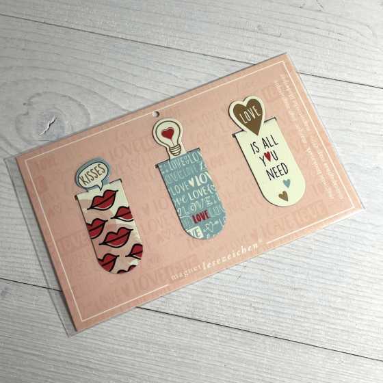 Magnetische Lesezeichen Love is all you need