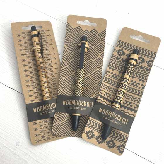 Stylo en bois de Bambou - Bambuskuli mit Touchpen