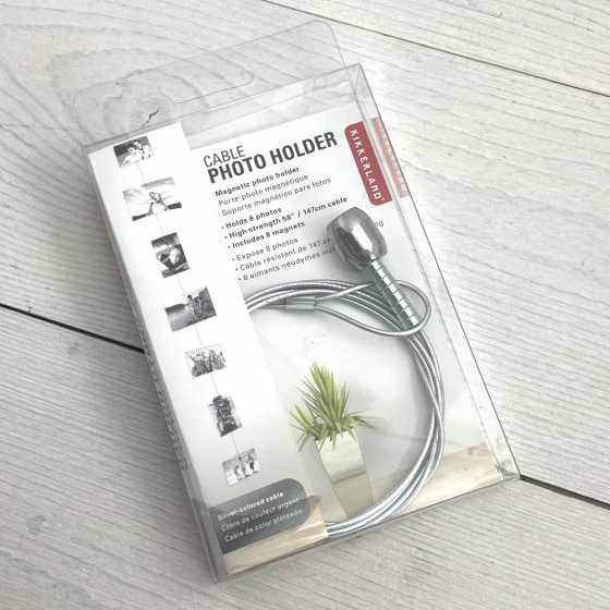 Porte-cartes photo argenté avec aimants