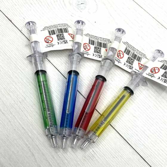 Kugelschreiber Spritze