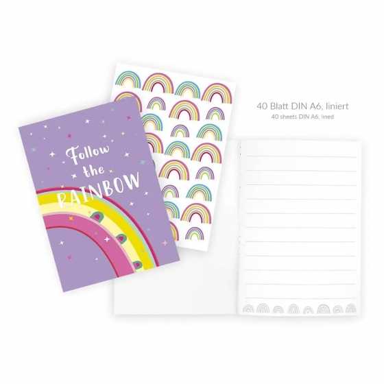 Set de 3 Carnets A6 – Follow the Rainbow (40 pages)