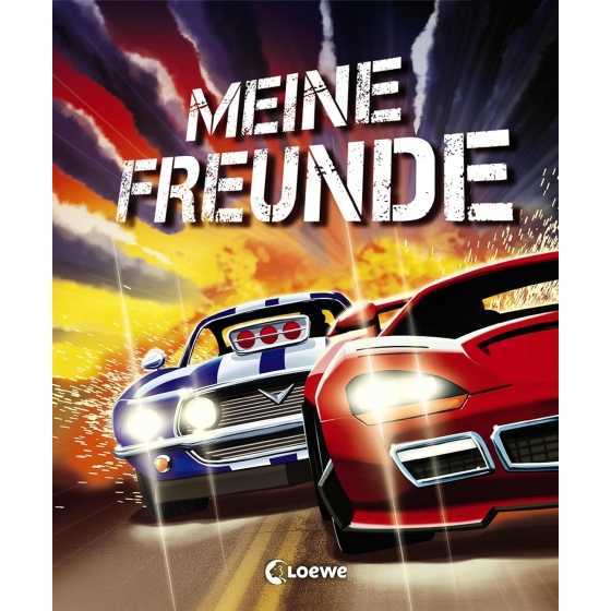 Freundebuch „Rennautos – Meine Freunde“