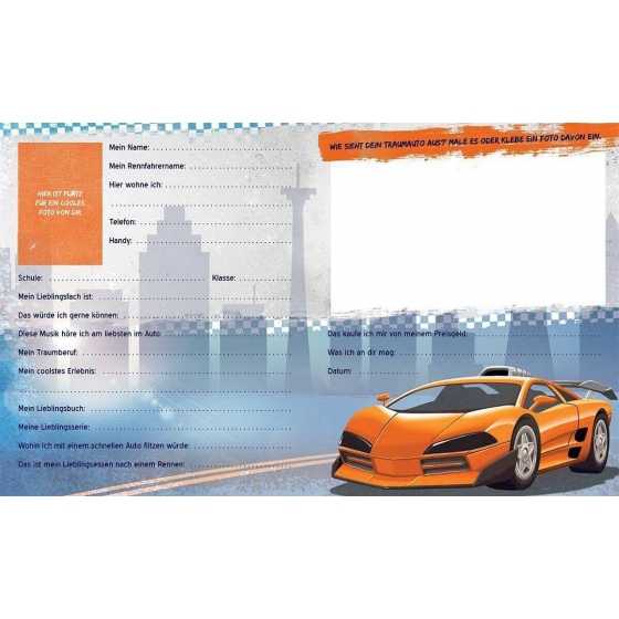 Freundebuch „Rennautos – Meine Freunde“