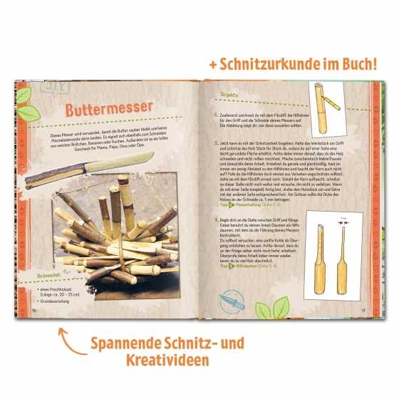 Schnitzen mit dem Taschenmesser - Survivalbuch - Expedition Natur