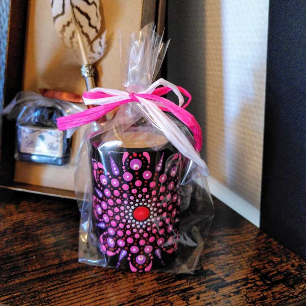 Bougeoir 100% home made - Rose