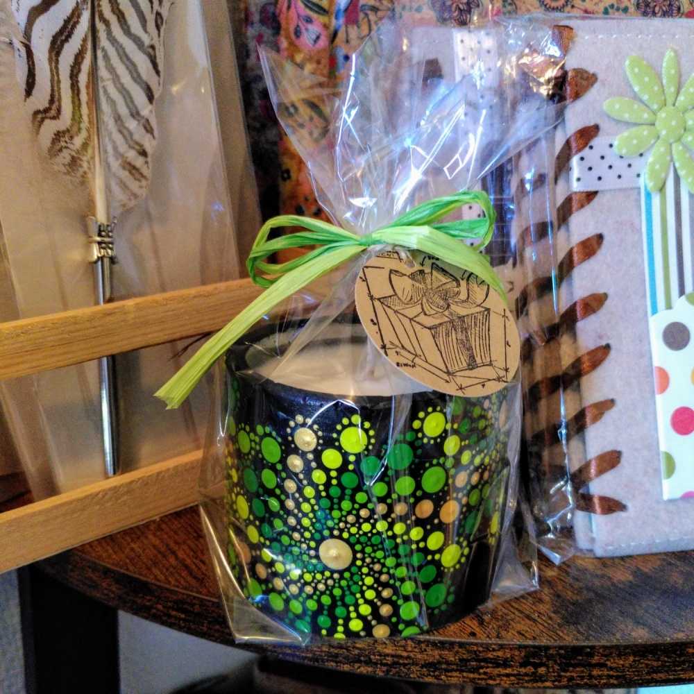 Bougie Parfumée artisanale - Spirales vertes