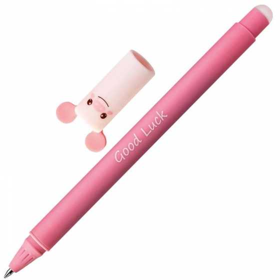 Stylo gel effaçable "Cochon" - Good Luck - Animal Erase It ! - EBERHARD FABER