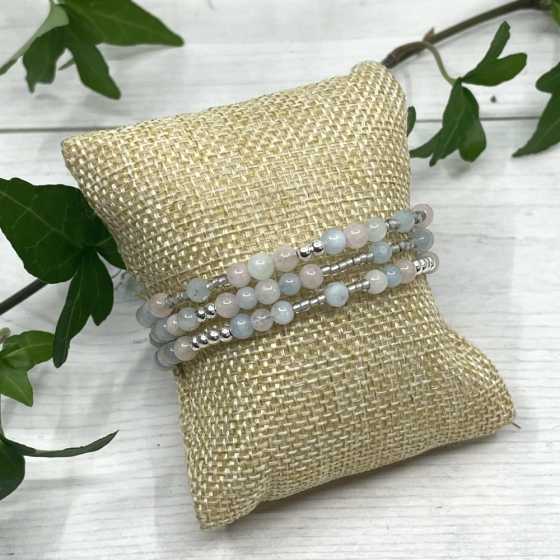 Armband aus natürlichen Beryllen – 925er Silber – Klarheit, Sanftheit & Ausgleich