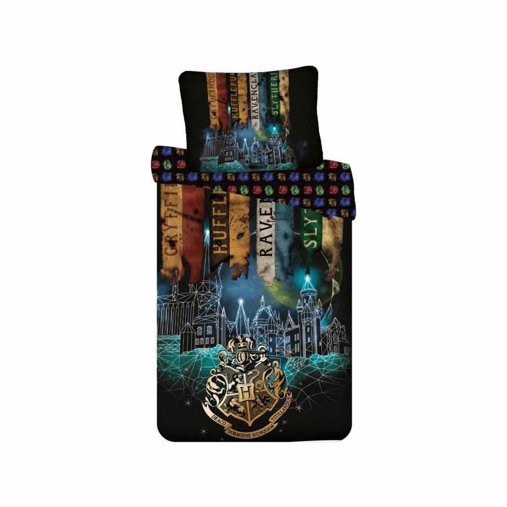 Set de lit 4 Maisons - Harry Potter