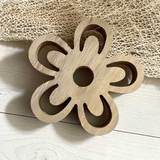 Fleur en bois petite