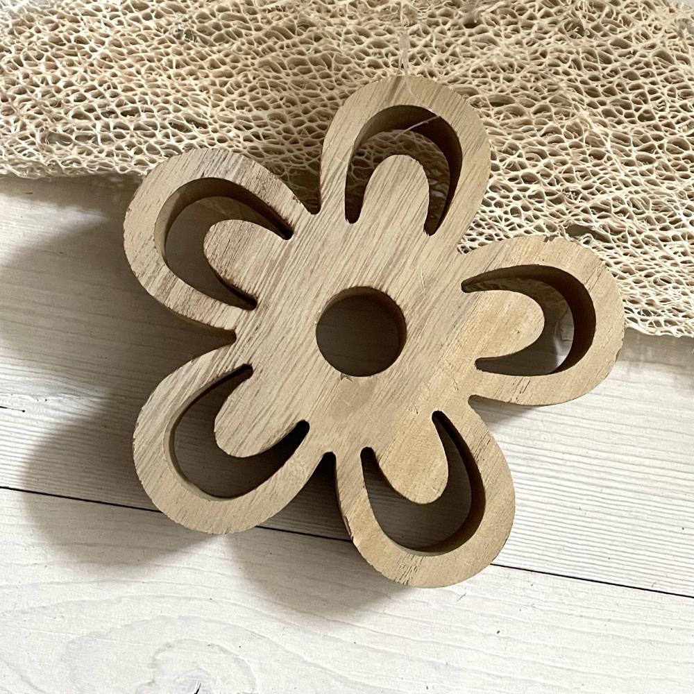Fleur en bois petite