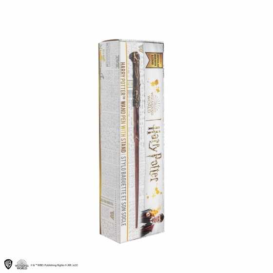 Harry Potter Zauberstab-Kugelschreiber mit Sockel & Lentikular-Lesezeichen