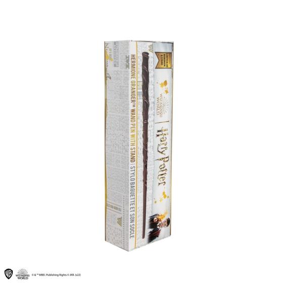 Stylo baguette avec socle & marque-page lenticulaire Hermione Granger - Harry Potter
