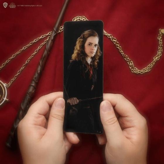Stylo baguette avec socle & marque-page lenticulaire Hermione Granger - Harry Potter