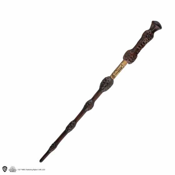 Stylo baguette avec socle & marque-page lenticulaire Albus Dumbledore - Harry Potter